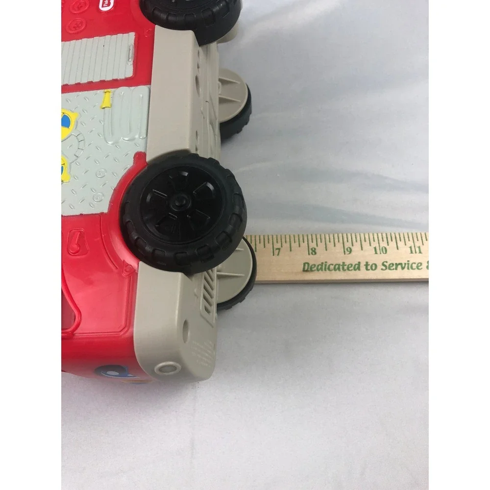 Fisher Price Musical Fire Truck Red 2016 Toy Vehicle, No Little People, Works